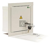 Щит розподільний 6-авт ШМР-А-6-В IP31 ЛОЗА врізний бокс, монтажний метал шафа, внутрішня вбудована