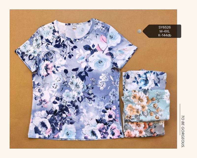 Жіноча футболка трикотаж розмір норма M-4XL Мікс (від 6 шт.)