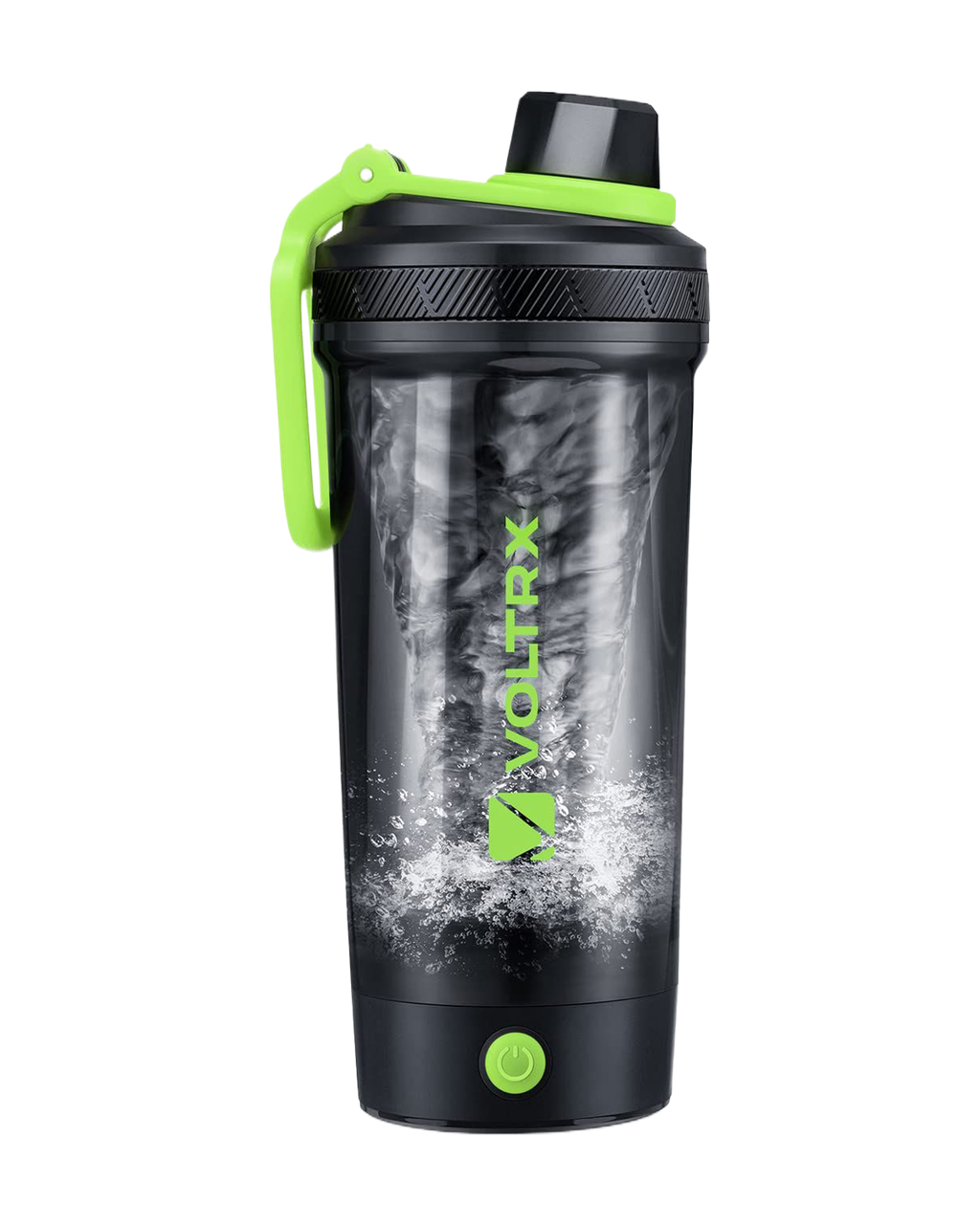 Шейкер електричний VOLTRX Gallium Tritan Green 600 ml зелений / Спортивний шейкер / Міксер спортивний