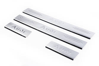 Накладки на пороги (4 шт, Carmos) для Ауди A6 C5 2001-2004 рр від VLF комп.