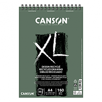 Альбом для графіки і малюнка Canson Recycle XL, А4, 50арк, 160г, на спіралі, 0777128