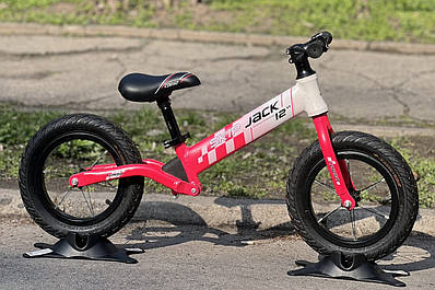 Біговел велобіг 12" Corso Skip Jack 25025 рожево-білий