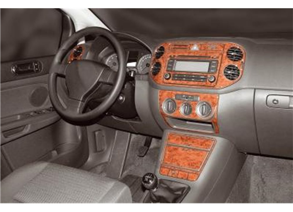 Декоративні накладки на панель Дерево для Volkswagen Golf Plus