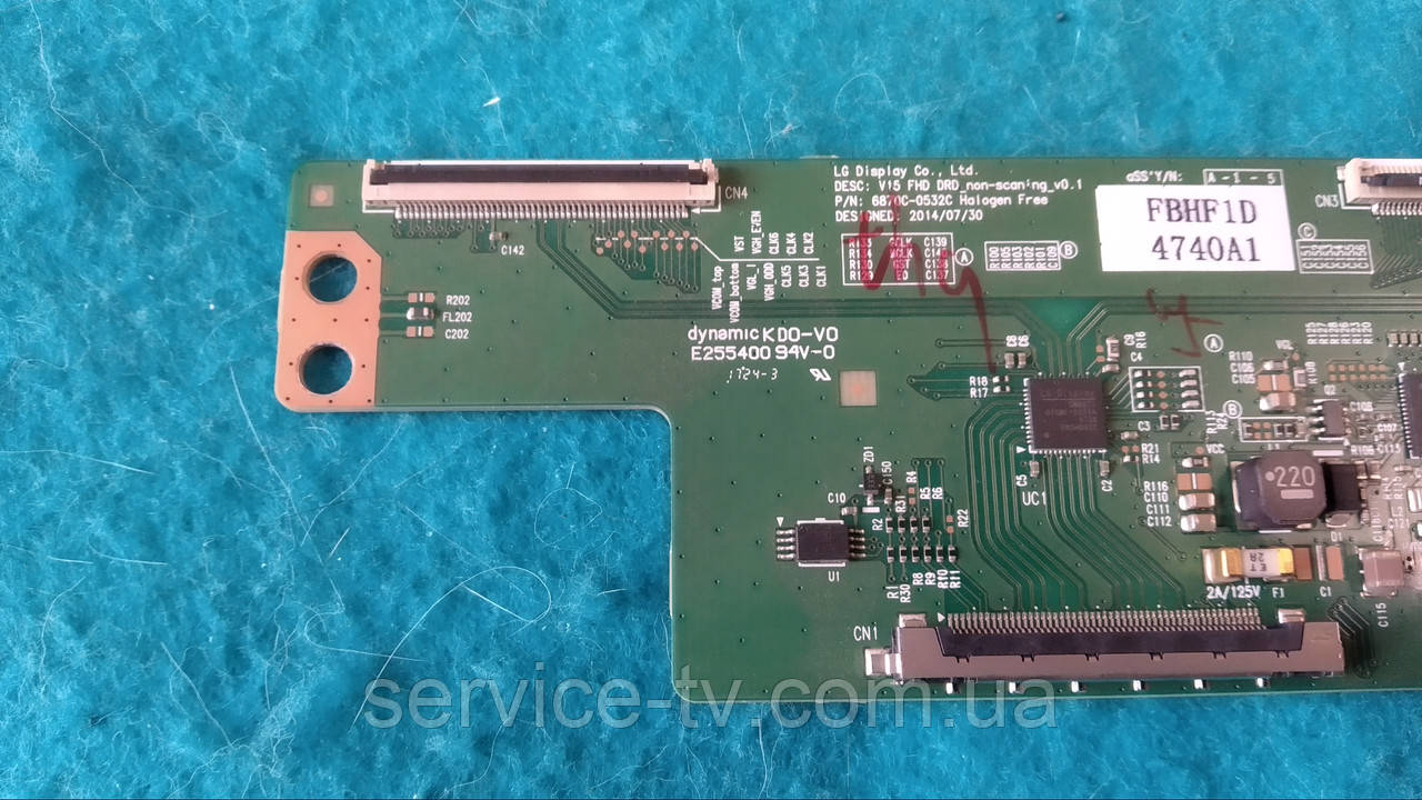 Плата Tcon 6870-0532C от телевизора LG 43LJ510V