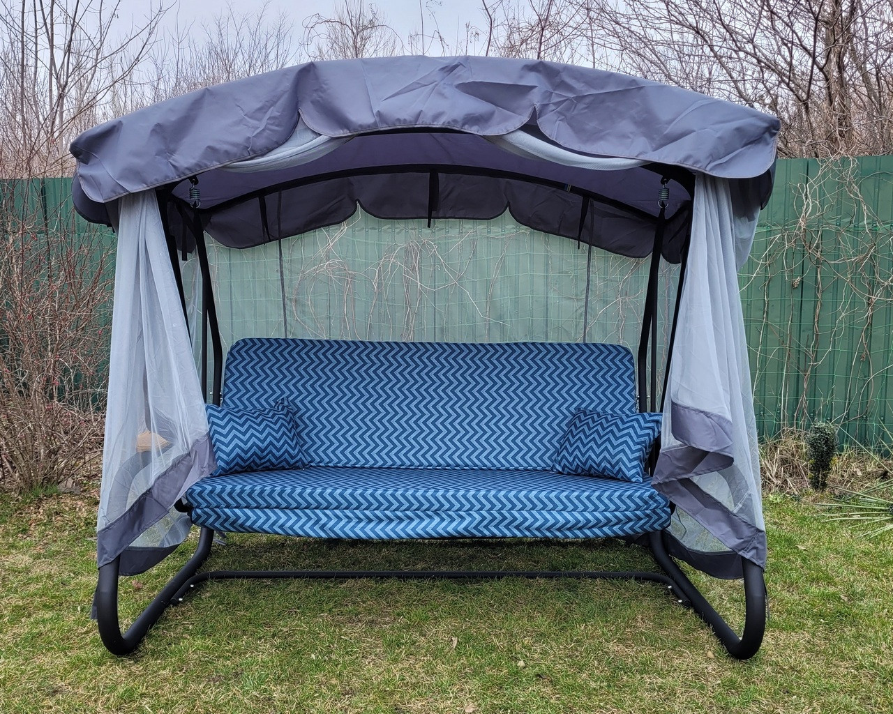 Садова гойдалка GreenGard "Чорна перлина" (Арт.041) Безкоштовна доставка!