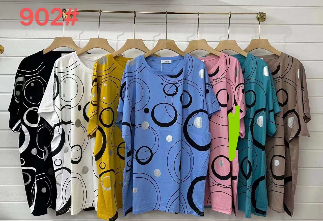 Жіноча футболка трикотаж розмір супербатал 60-62 Мікс (від 5 шт.)