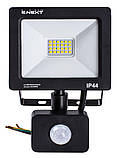 Прожектор світлодіодний з датчиком руху e.LED.flood.stand.sensor.20.6000, 20Вт, 6000К, фото 3