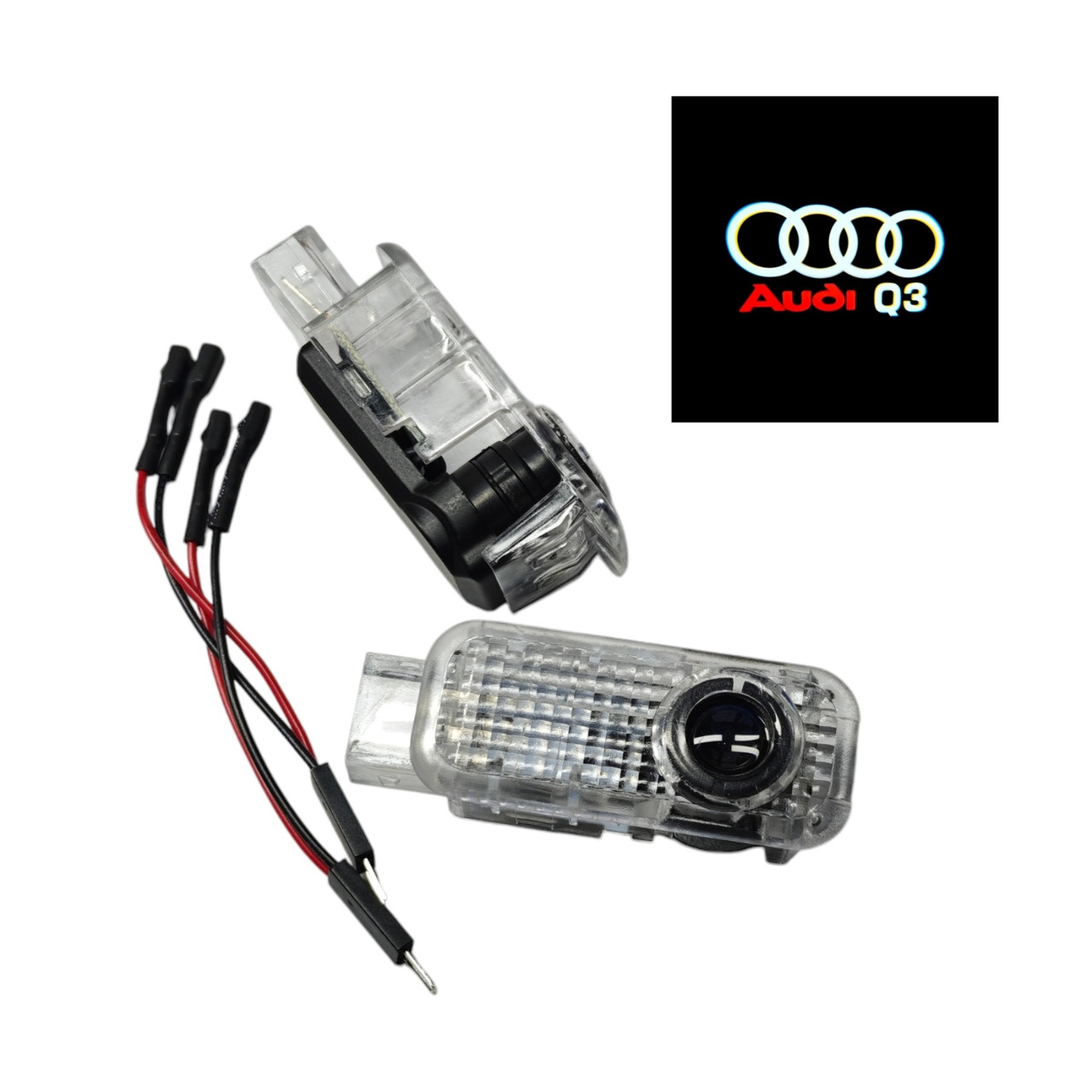 Світлодіодне штатне VIP підсвічування на дверях автомобіля з логотипом Audi Q3, фото 1