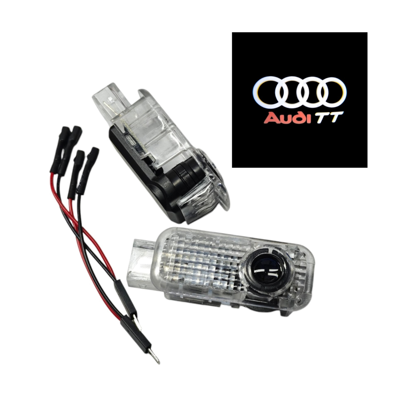 Світлодіодне штатне підсвічування на дверях автомобіля з логотипом Audi TT, фото 1