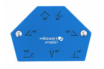 Шестигранний магнітний косинець для зварювальних робіт HOEGERT HT3B657
