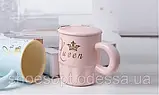 Кухоль Корона з кришкою, різні кольори, фото 3