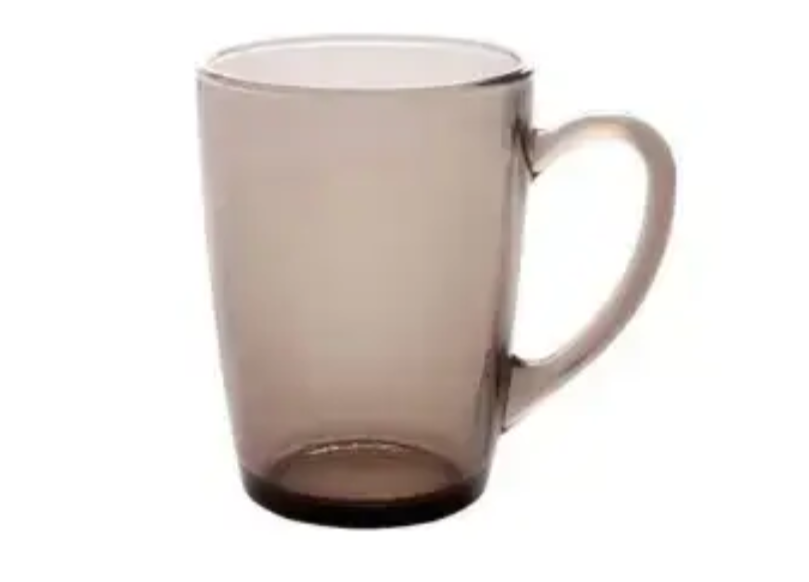 Скляна чашка Helios White coffe димчаста 330 мл (9414)