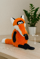 Мягкая игрушка "Рыжий Лис Рич" 65 см – Плюшевая игрушка для детей и интерьера 00316-3, фото 8