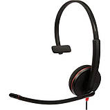 Бездротова моногарнітура Poly BlackWire C3210 USB-C HS Mono 8X214AA, фото 3