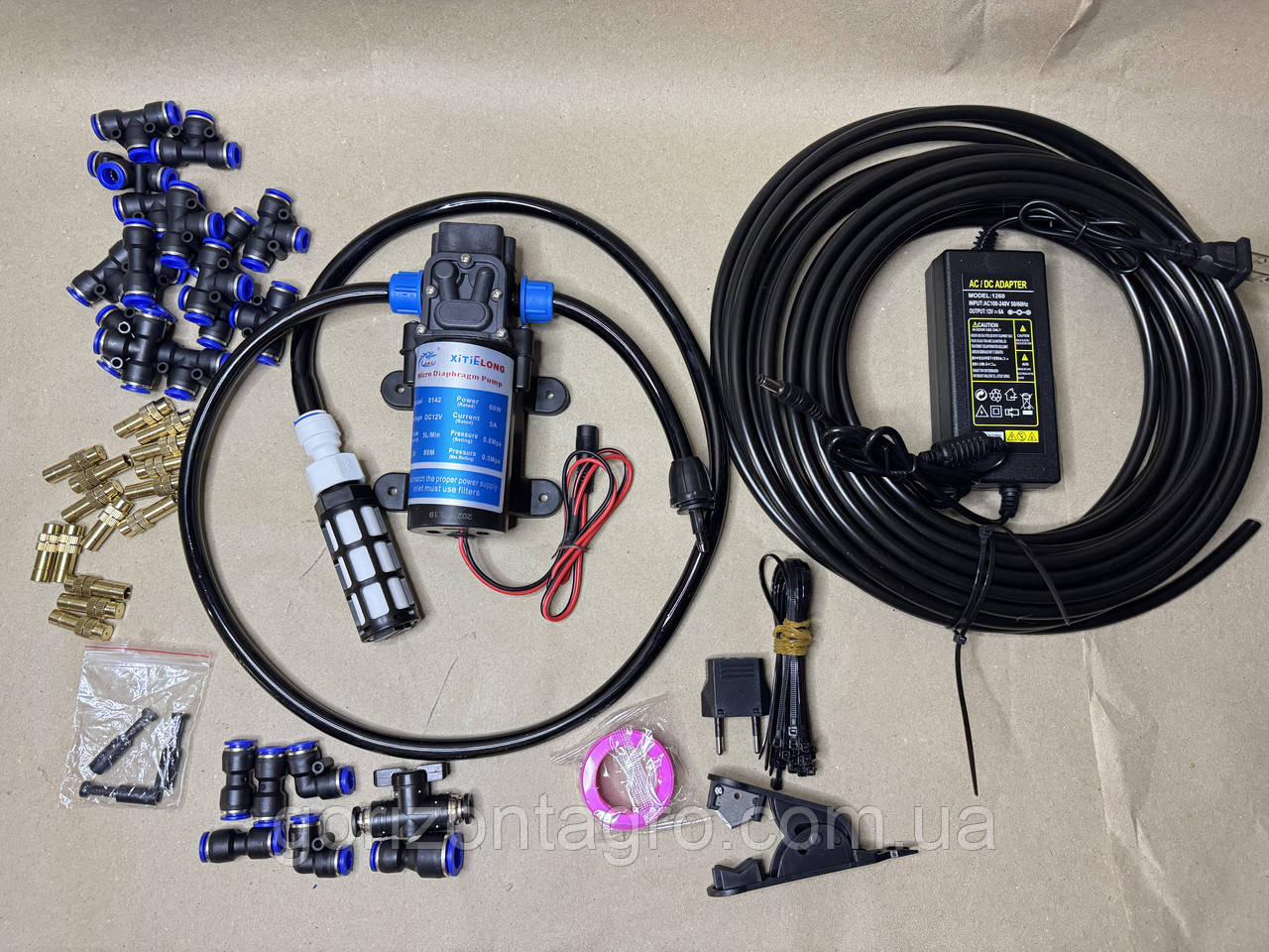 Набір для саморобного обприскування та поливу на 15 форсунок, фото 1