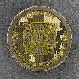 Шеврон Західне МРУ ДКВС Державна кримінально-виконавча служба піксель