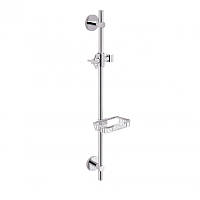 Душевая система латунь Qtap Sprha 700 мм круглая с полочкой QT003 Chrome