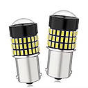 Комплект світлодіодних ламп NAPO TRUCK 1156-3014-54smd-Lens 24V P21W 1156 BA15S колір світіння білий 2 шт, фото 4