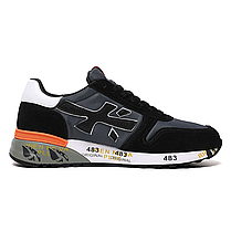 Кросівки Premiata Black White Orange, фото 3