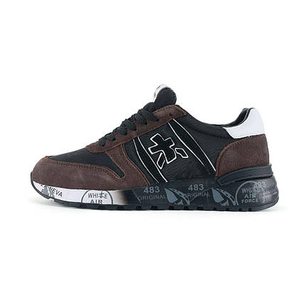 Кросівки Premiata Brown Black White, фото 1
