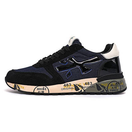 Кросівки Premiata Dark Blue Black White, фото 1