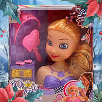 Детская игрушка Манекен для причесок, игровой набор для творчества Делаем прически куклы, кукла для причесок