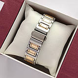 Жіночий кварцовий наручний годинник Pandora (Пандора) срібло-золото, сріблястий циферблат - код 2512b, фото 3