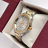 Жіночий кварцовий наручний годинник Pandora (Пандора) срібло-золото, сріблястий циферблат - код 2512b, фото 2