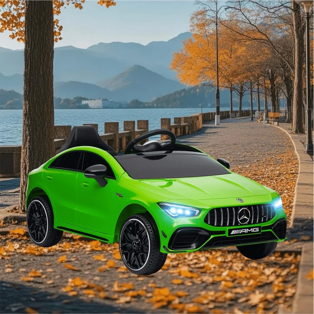 Дитячий електромобіль Mercedes-Benz 4WD (зелений колір) 12V з пультом, MP3, EVA, фото 1