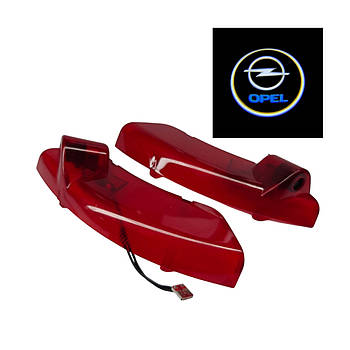 Світлодіодне штатне підсвічування на двері автомобіля з логотипом Opel ANTARA 2008-2013