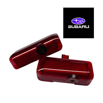 Світлодіодне штатне VIP підсвічування на дверях автомобіля з логотипом Subaru Forester 2008 -2012