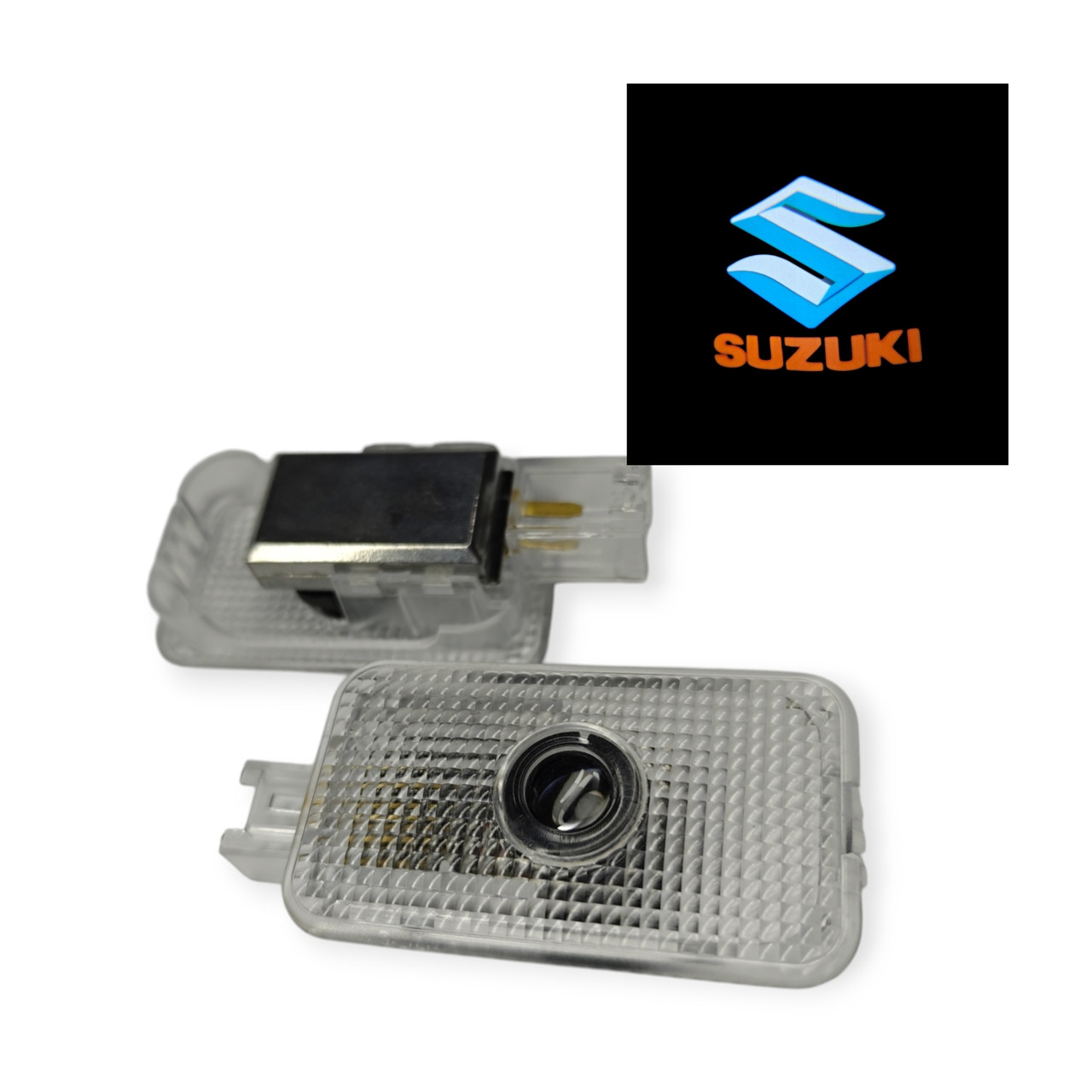 Світлодіодне штатне підсвічування на двері автомобіля з логотипом Suzuki, фото 1