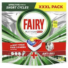 Fairy Фейрі капсули для миття посуду в посудомийних машинах Лимон All in One Platinum, 115 шт, фото 1