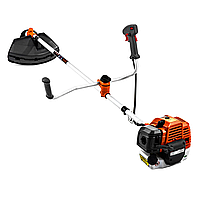 Акция Бензиновая мотокоса GTM CN330D 1.05 кВт с ножом и косильной головкой Tap'n'Go 83103