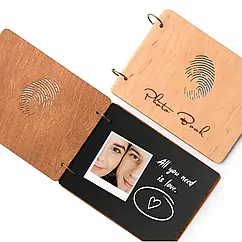 Крафтбук "Відбиток" зі світлою обкладинкою та чорними сторінками