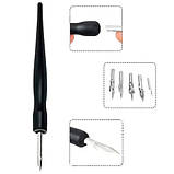 Тримач для пера з 5 пір'ям, набір для каліграфії, фото 4