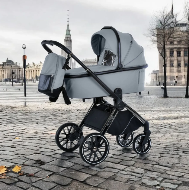 Коляска універсальна 2в1 El Camino ME 1124-2 PRESTIGE 2025 Frost Gray