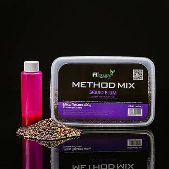 Прикорм METHOD-MIX ROBIN HIGH ATTRACTIVE Squid-Plum 400 g.