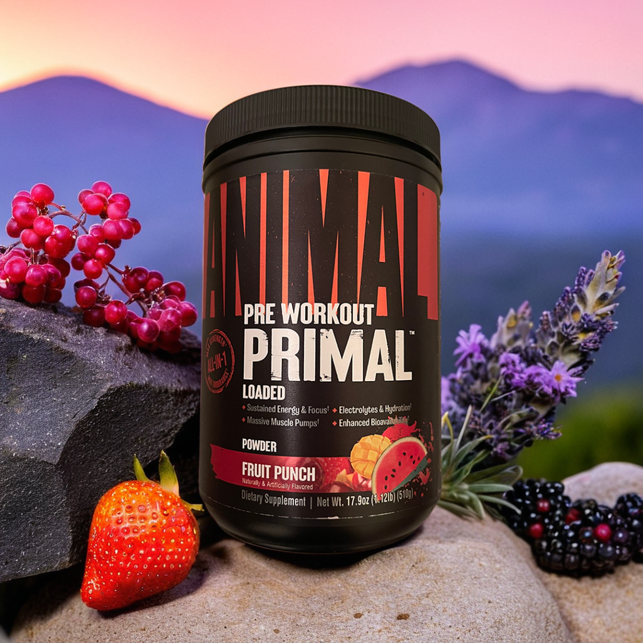 Animal, Primal, порошок перед тренуванням, фруктовий пунш, 510 г