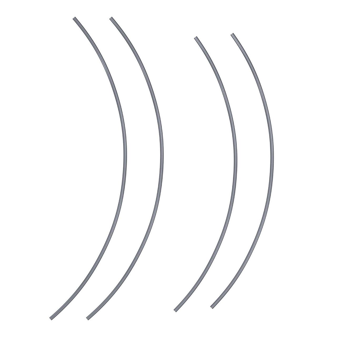 PTFE трубки тефлонові (комплект FAT007) для Bambu Lab AMS Lite — 730mm*2 + 830mm*2 (A1), Grey