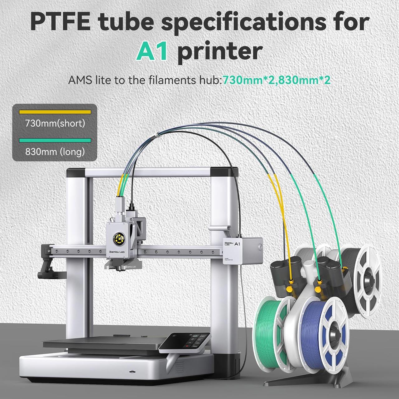 Комплект PTFE трубок для системи Bambu Lab AMS Lite for A1