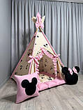 Вігвам для дівчинки Міккі Маус 1 БОНБОН Повний комплект, дитячий вігвам, дитячий намет, дитяча палатка, вігвам для дітей, вігвам, фото 4
