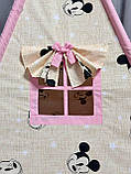 Вігвам для дівчинки Міккі Маус 1 БОНБОН Повний комплект, дитячий вігвам, дитячий намет, дитяча палатка, вігвам для дітей, вігвам, фото 7
