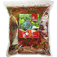 Корм для риб Гурман у пластівцях пакет 500 гр