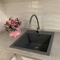 Гранітна мийка MIRAGGIO Bodrum 510 Grey сіра 5050