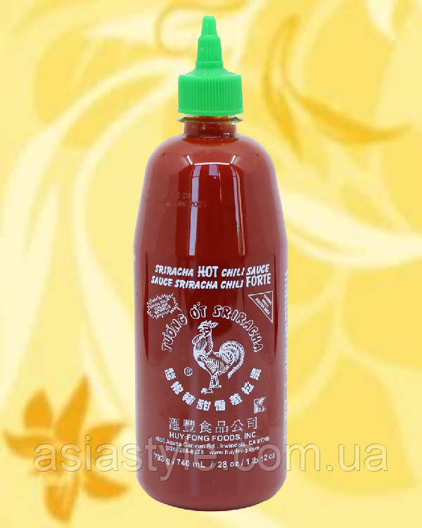 Соус шрірача, соус шрирача, Sriracha Sauce, Huy Fong Foods, 793г , США, Ч