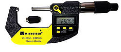 Мікрометр цифровий МКЦ-50 IP65, діапазон 25-50 мм, дискретність 0,001 мм, RS-232, гостреєстр NoУ1987-95, Украса