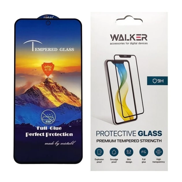 Захисне скло Mietubl ESD Anti-Static для Samsung Galaxy A54 5G, Galaxy S23 FE, A546, S711 з чорною рамкою