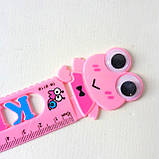 Дитяча лінійка "Жабка" 15 см, пластикова, фото 2