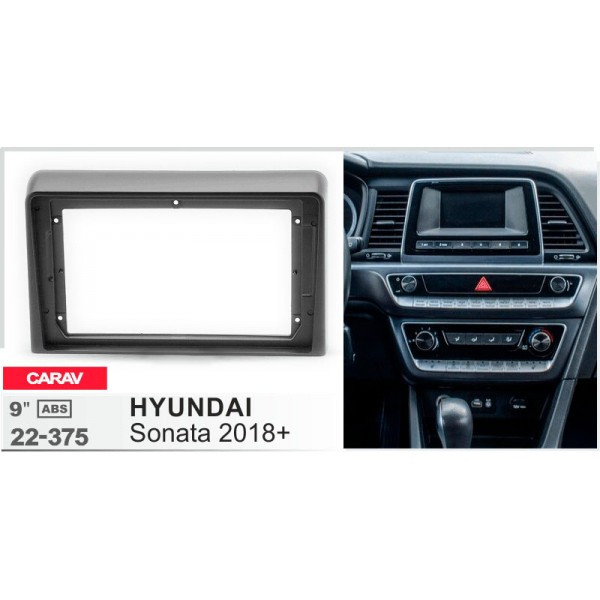 Рамка перехідна Hyundai Sonata 2018-2019 9" DriveX (22-375)
